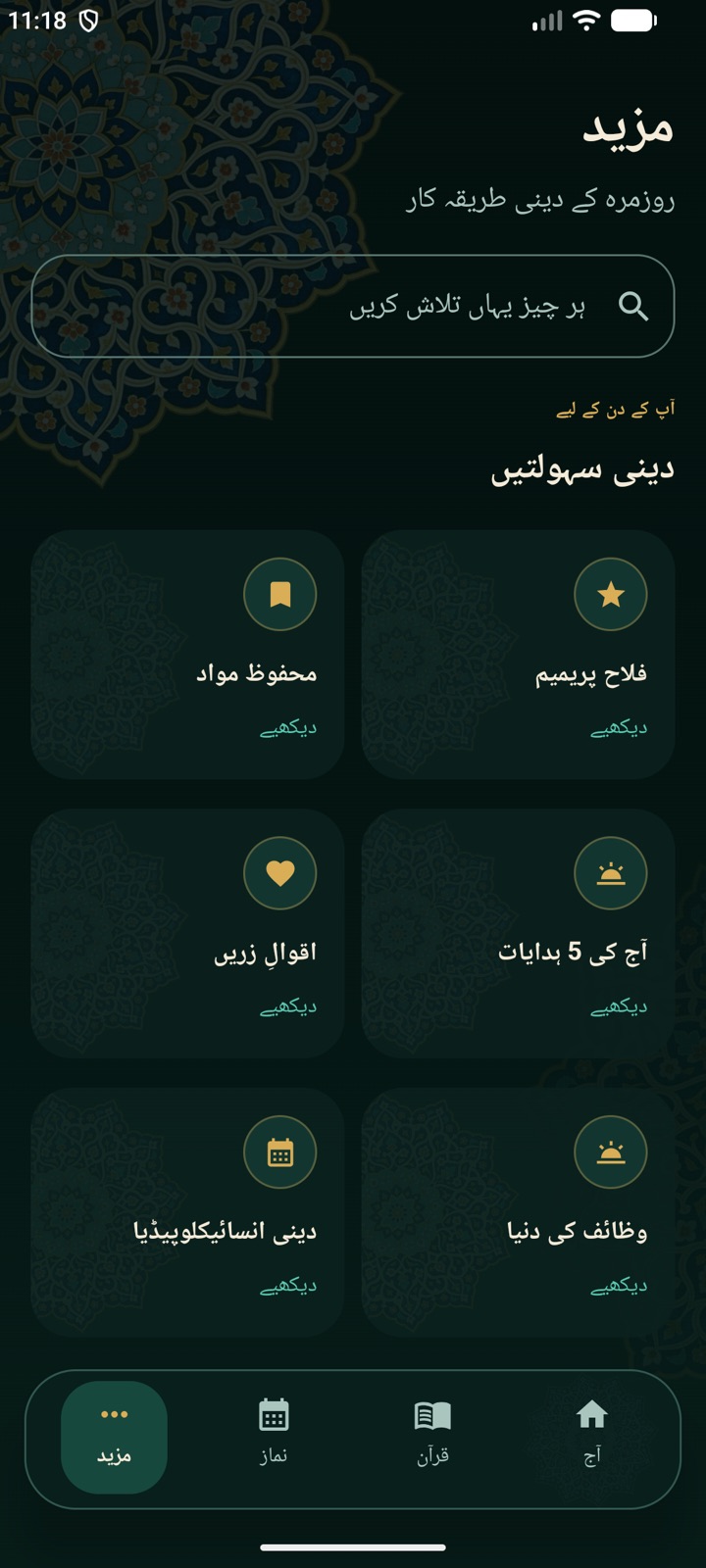 فلاح دین مزید اور روزمرہ اوزار